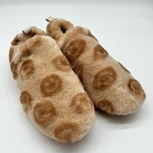 Australia Luxe Collective Tan Men's XL Indoor / Outdoor Shearling Slip-Ons NWT